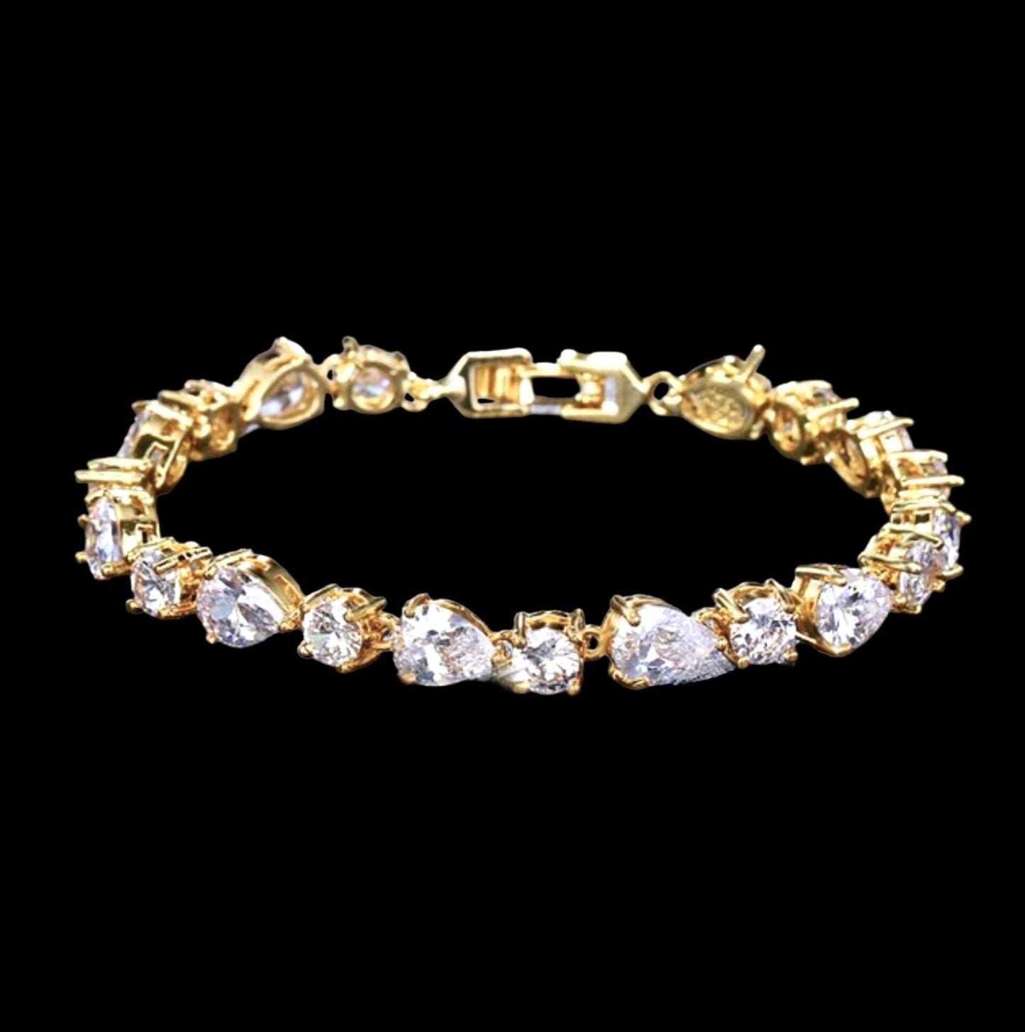 Colette - 3-Piece Cubic Zirconia Bridal Jewelry Set - Available in Silver, Rose Gold and Yellow Gold