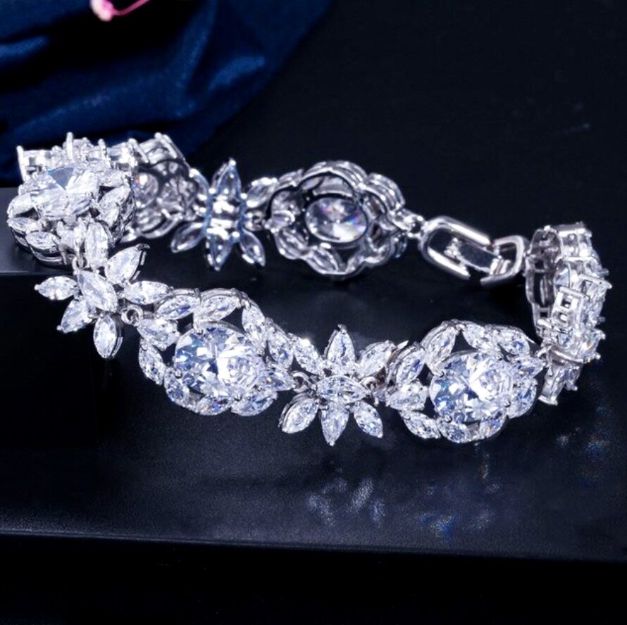 Elysia - Cubic Zirconia Bridal Bracelet