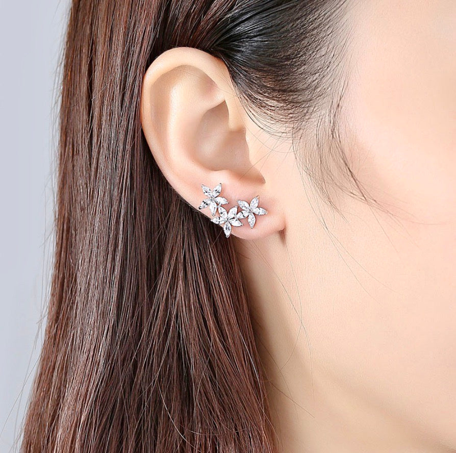Debra - CZ Bridal Earrings, Bridesmaids Gift