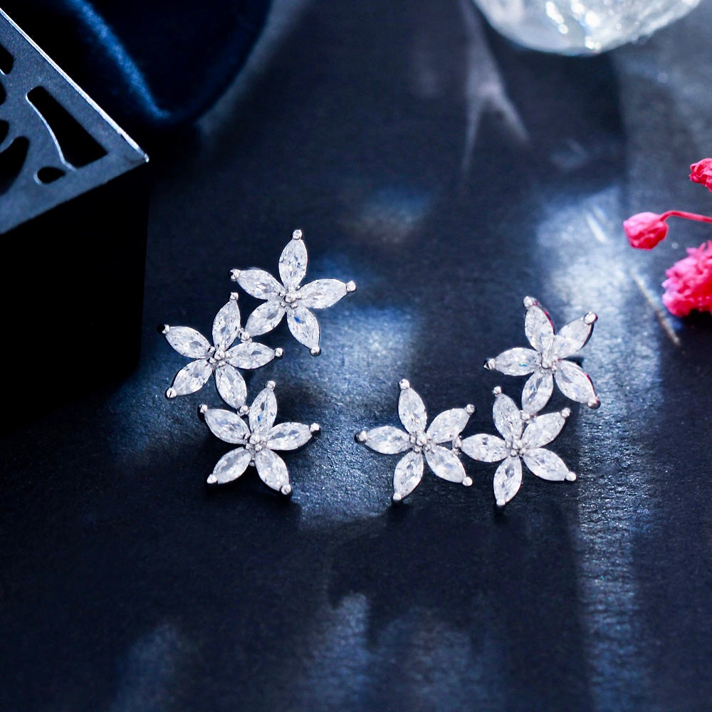 Debra - CZ Bridal Earrings, Bridesmaids Gift