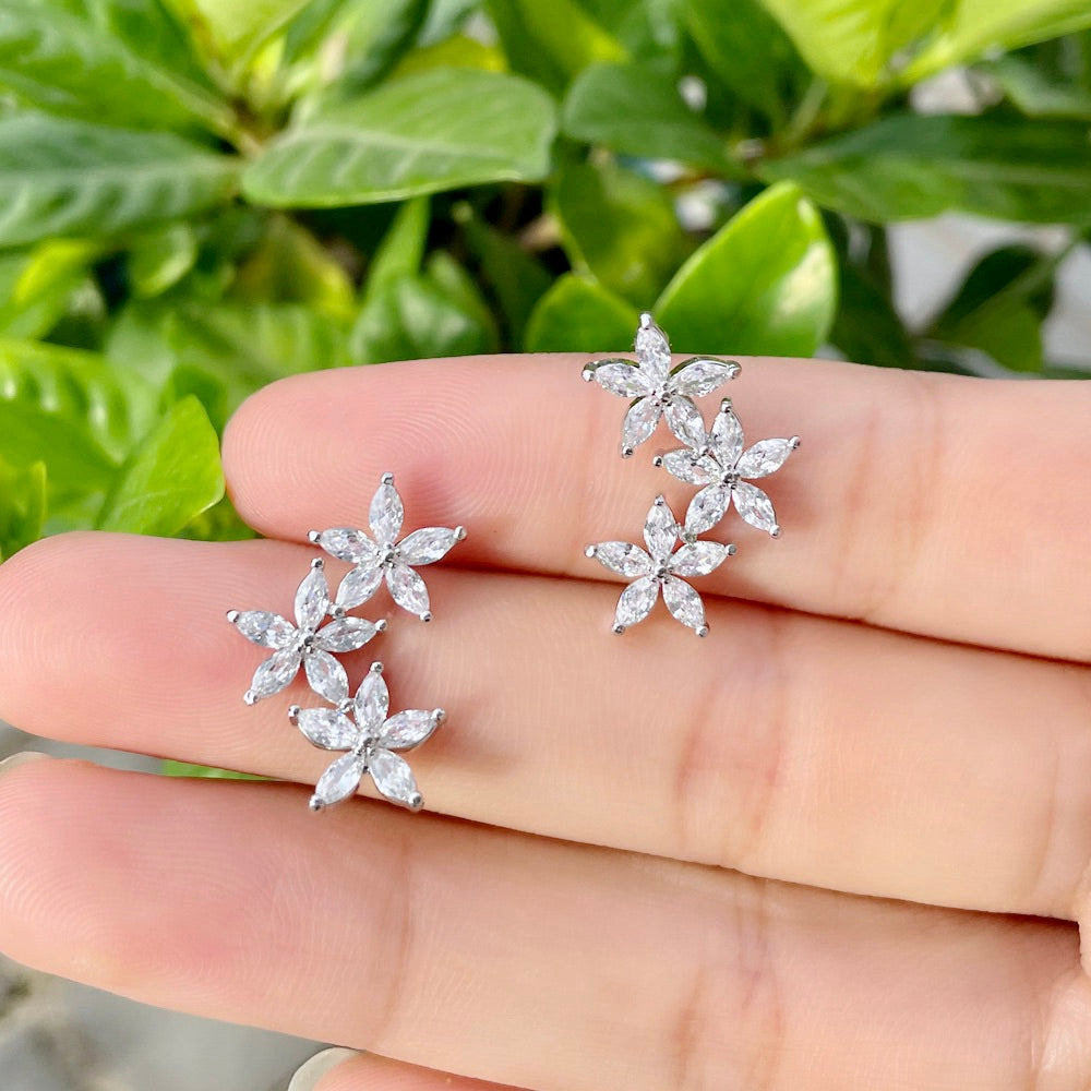Debra - CZ Bridal Earrings, Bridesmaids Gift