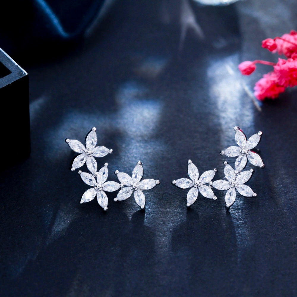 Debra - CZ Bridal Earrings, Bridesmaids Gift