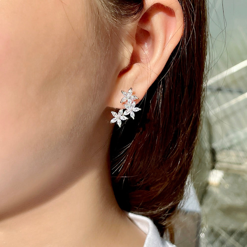 Debra - CZ Bridal Earrings, Bridesmaids Gift