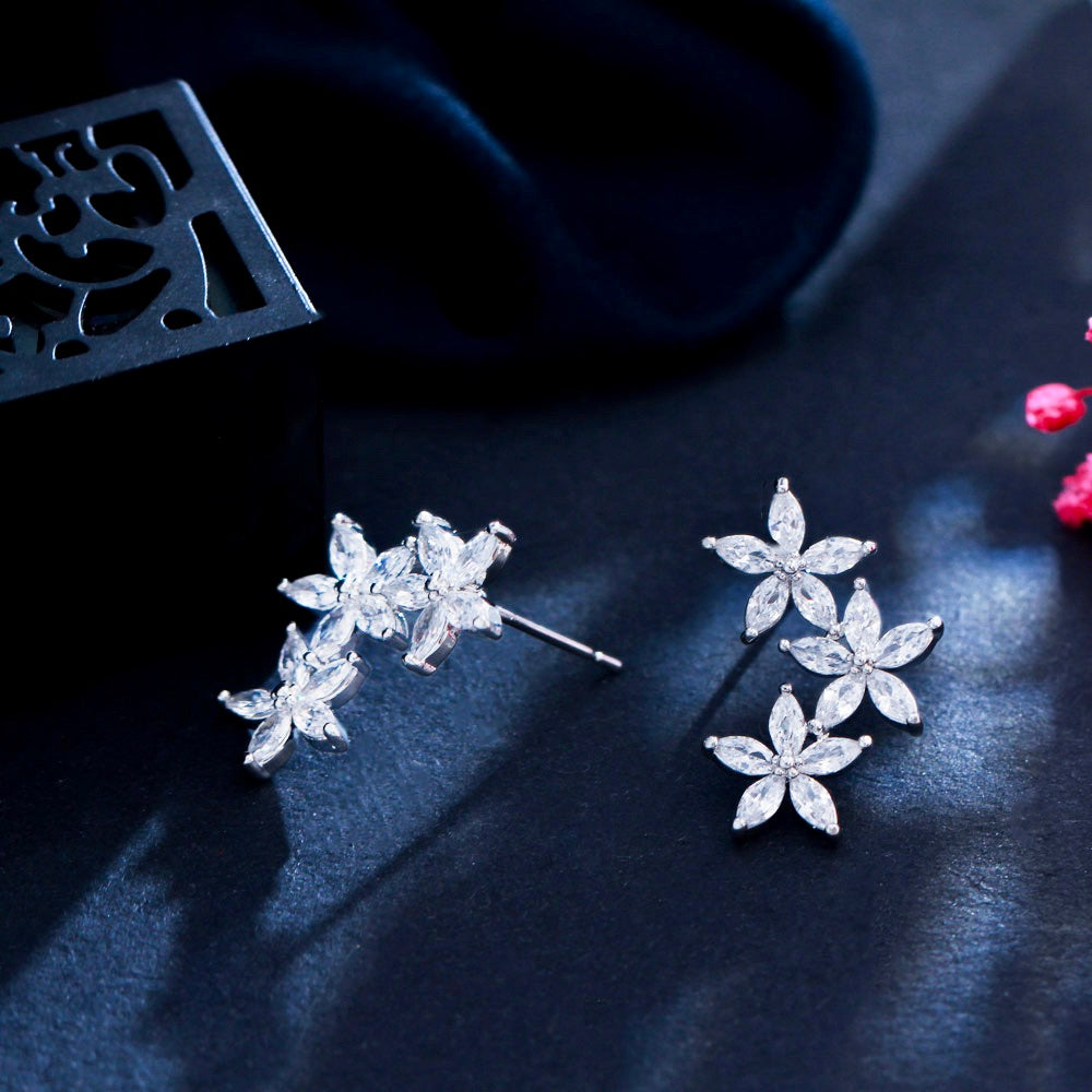 Debra - CZ Bridal Earrings, Bridesmaids Gift