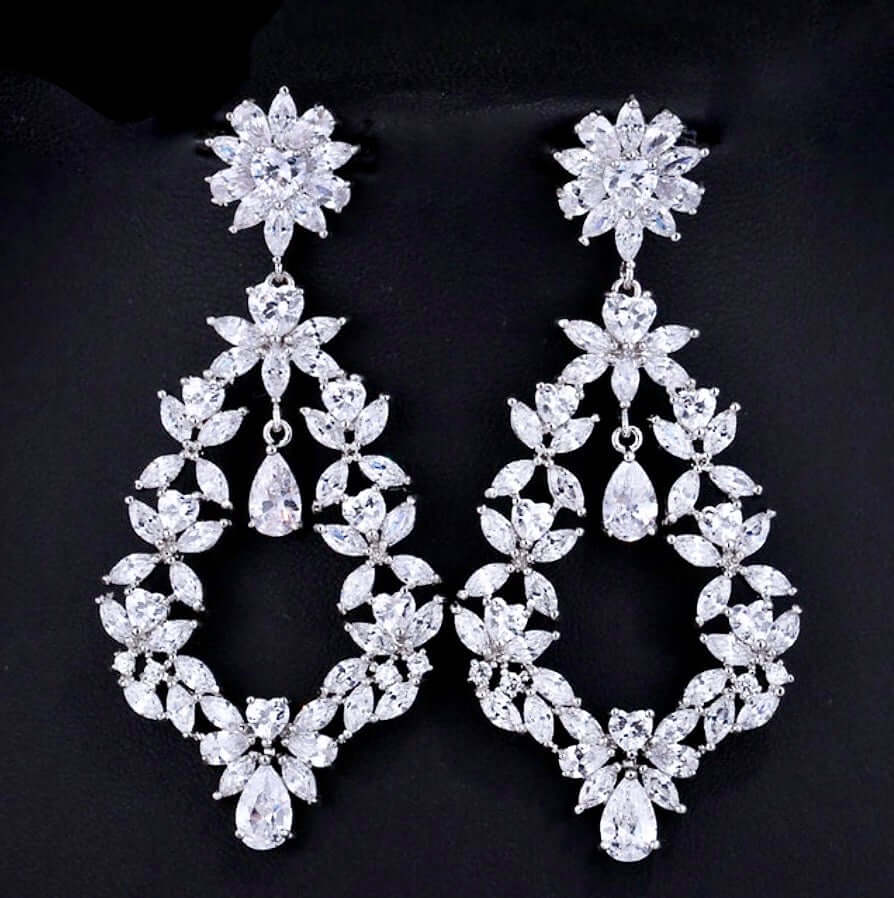 Addison - Cubic Zirconia Bridal Earrings