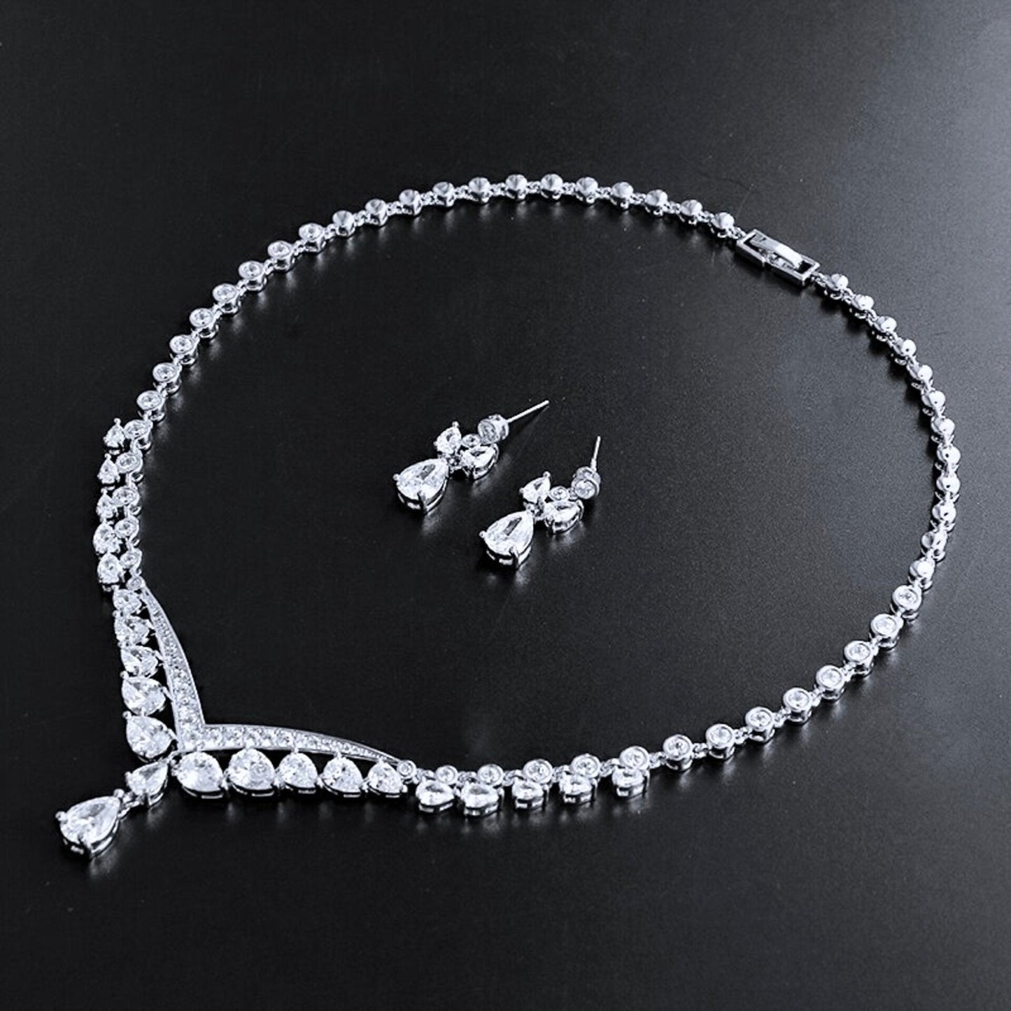Charisse - Cubic Zirconia Bridal Jewelry Set