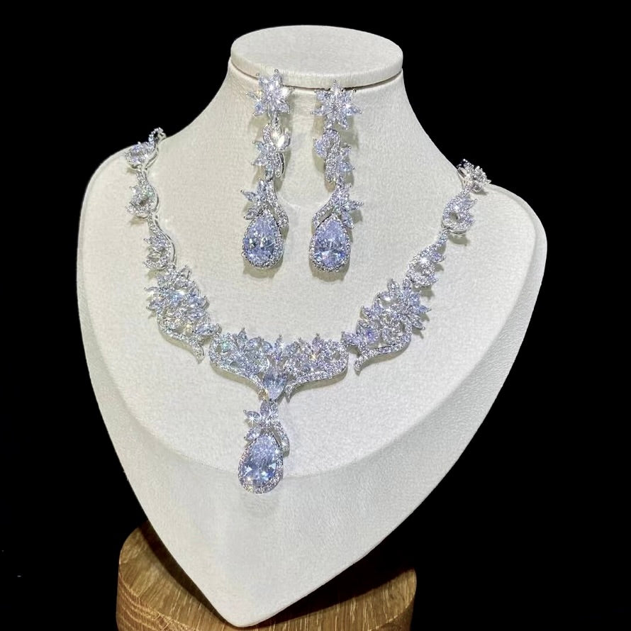 Odyssey - Silver Cubic Zirconia Bridal Jewelry Set