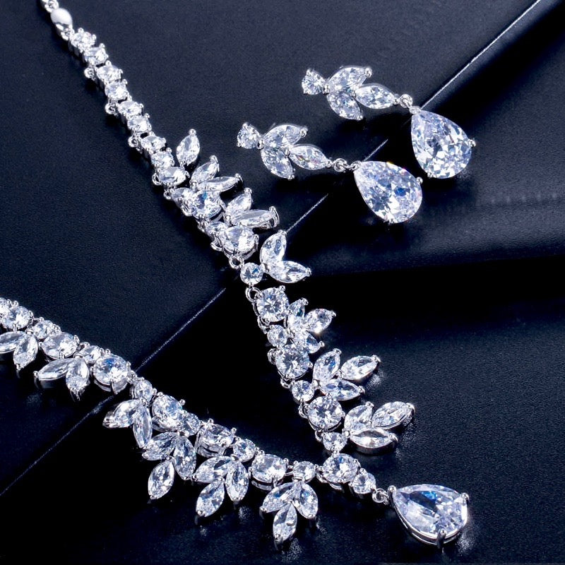 Elise - Cubic Zirconia Bridal Jewelry Set
