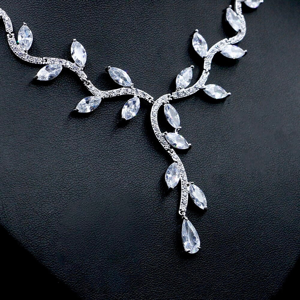 Darla - Silver Cubic Zirconia Bridal Jewelry Set