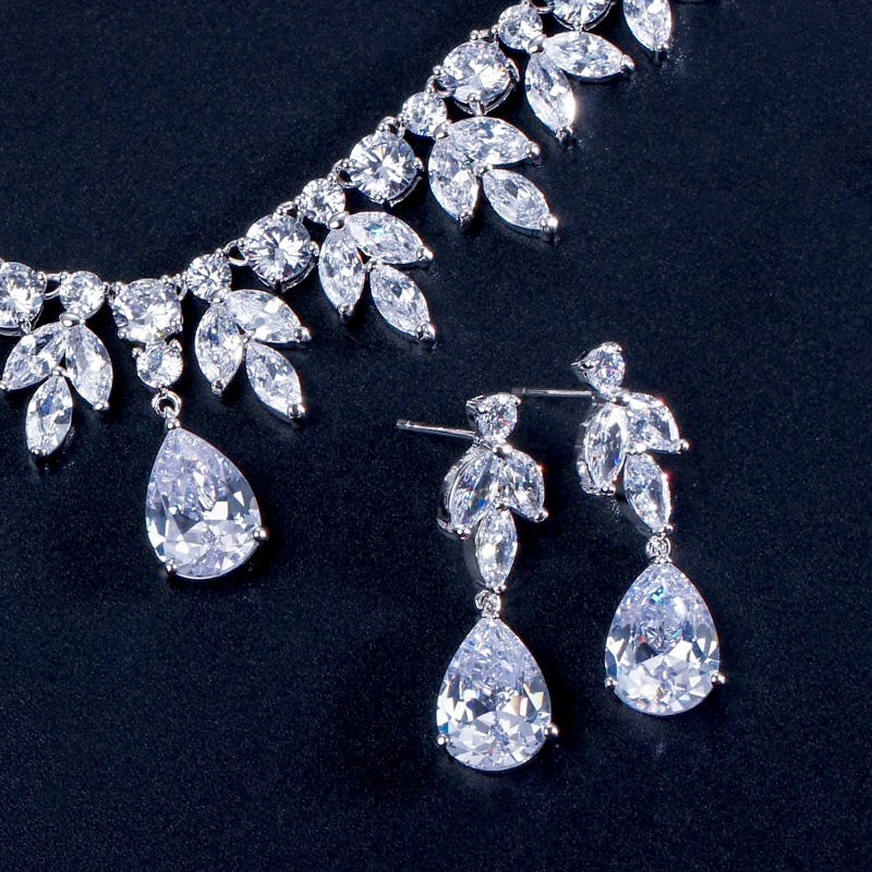 Elise - Cubic Zirconia Bridal Jewelry Set