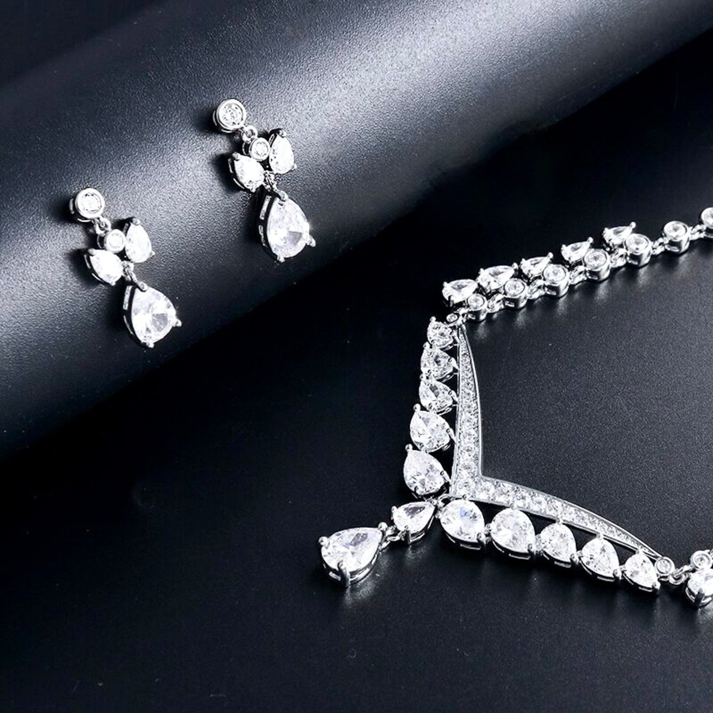 Charisse - Cubic Zirconia Bridal Jewelry Set