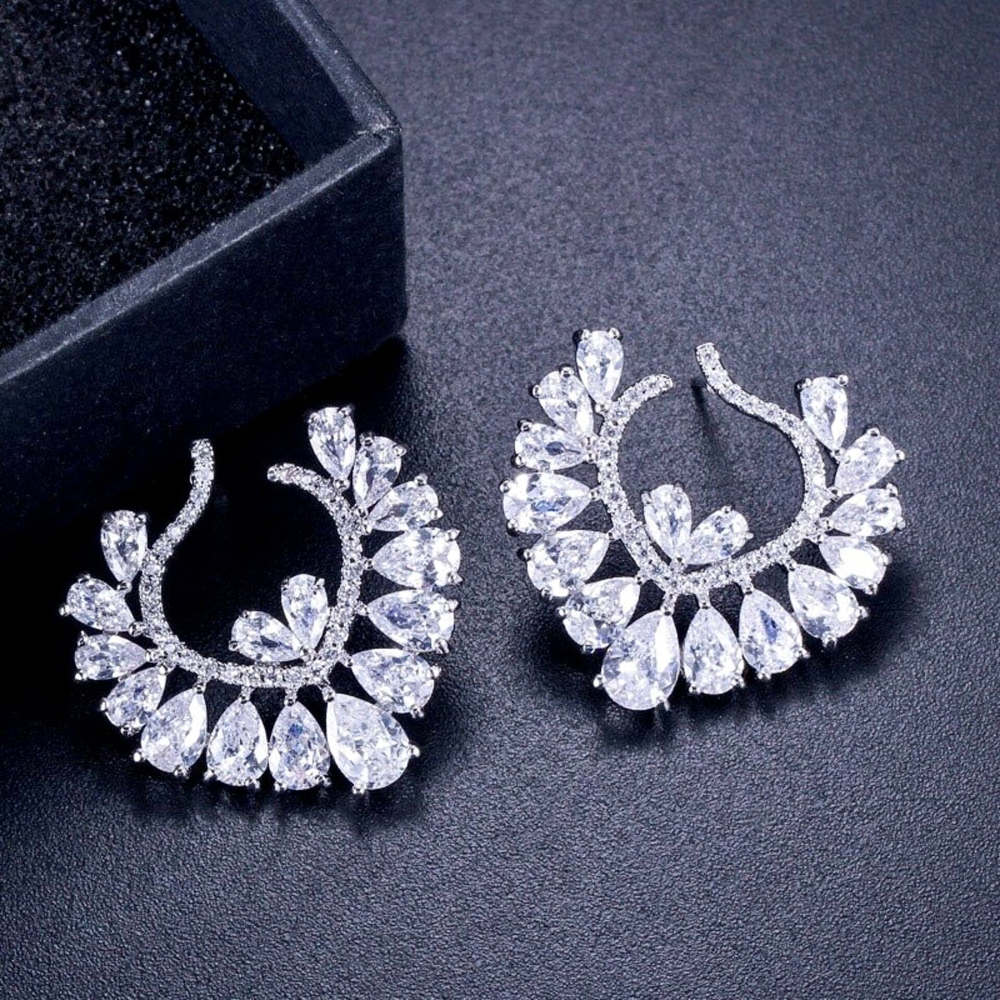 Sage - Silver Cubic Zirconia Bridal Jewelry Set