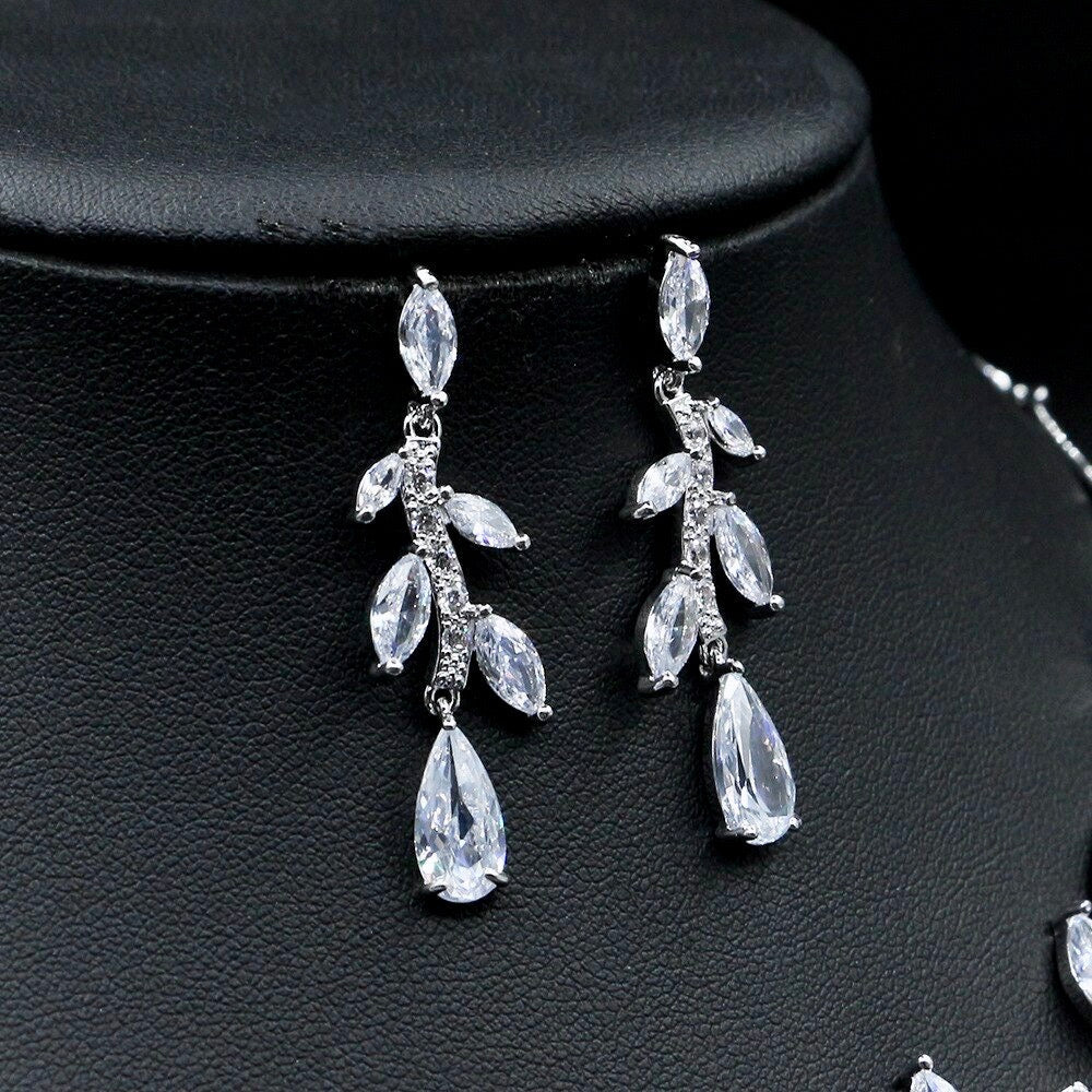 Darla - Silver Cubic Zirconia Bridal Jewelry Set