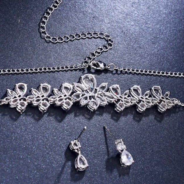 Shawna - Silver Cubic Zirconia Bridal Jewelry Set