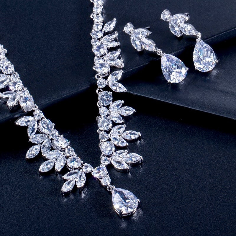 Elise - Cubic Zirconia Bridal Jewelry Set
