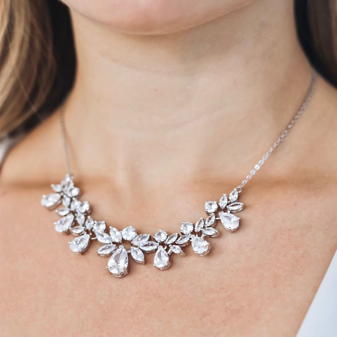 Shawna - Silver Cubic Zirconia Bridal Jewelry Set