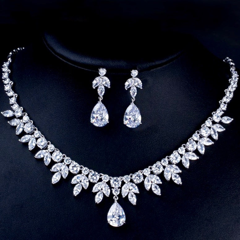 Elise - Cubic Zirconia Bridal Jewelry Set