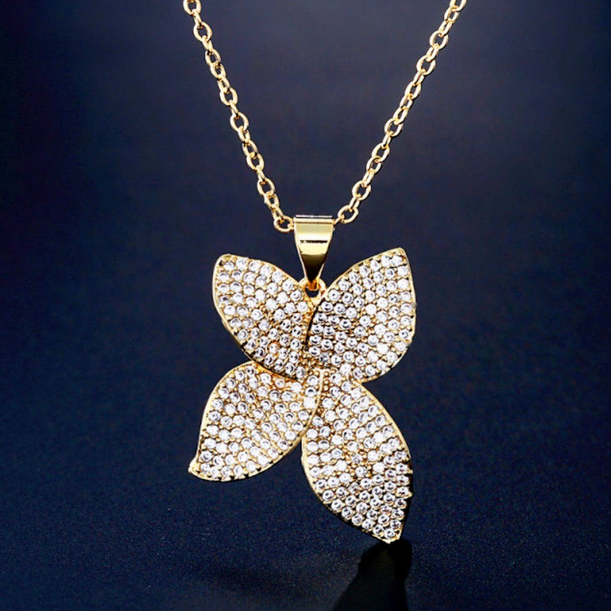 "Zinnia" - Cubic Zirconia Bridal Jewelry Set - Available in Silver, Rose Gold and Yellow Gold