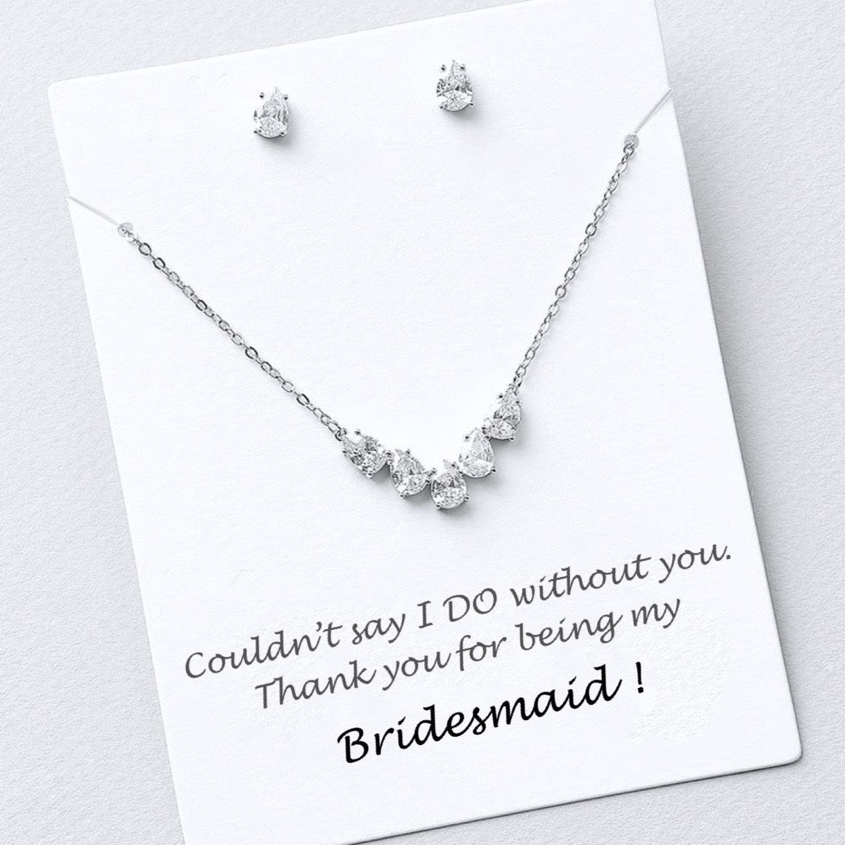 Alicia - Silver Cubic Zirconia Bridal Jewelry Set