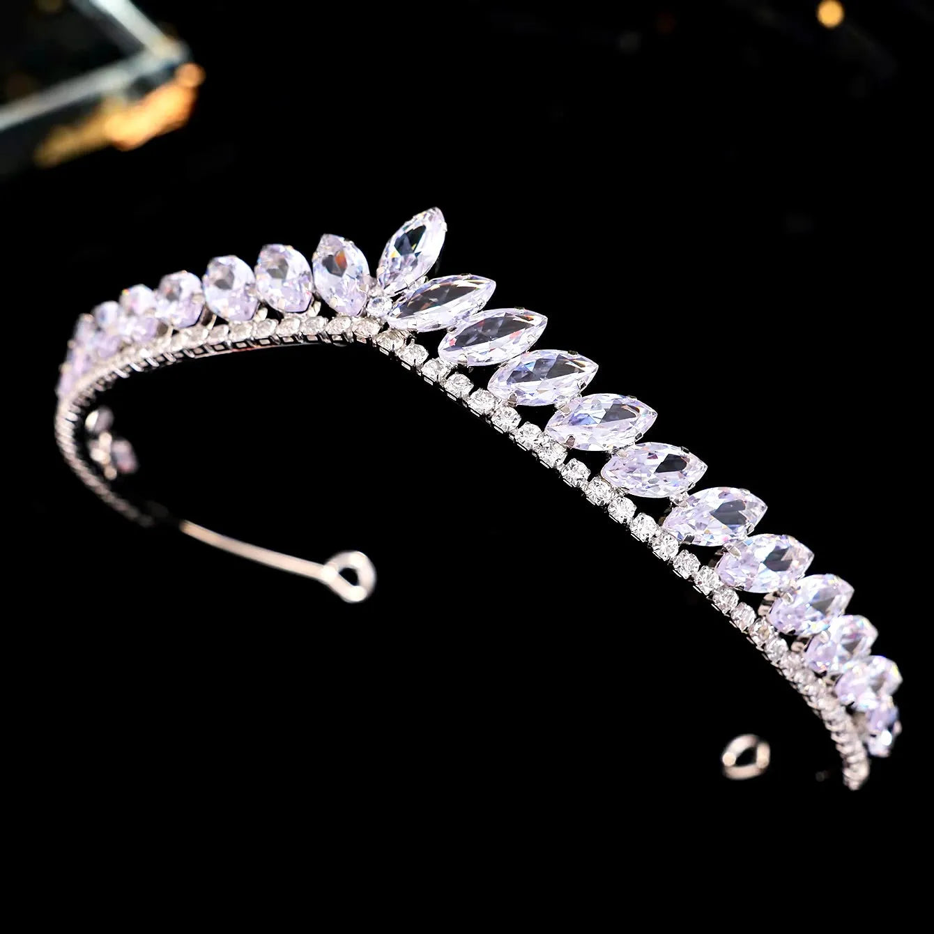 Mona - Delicate Wedding Cubic Zirconia Tiara