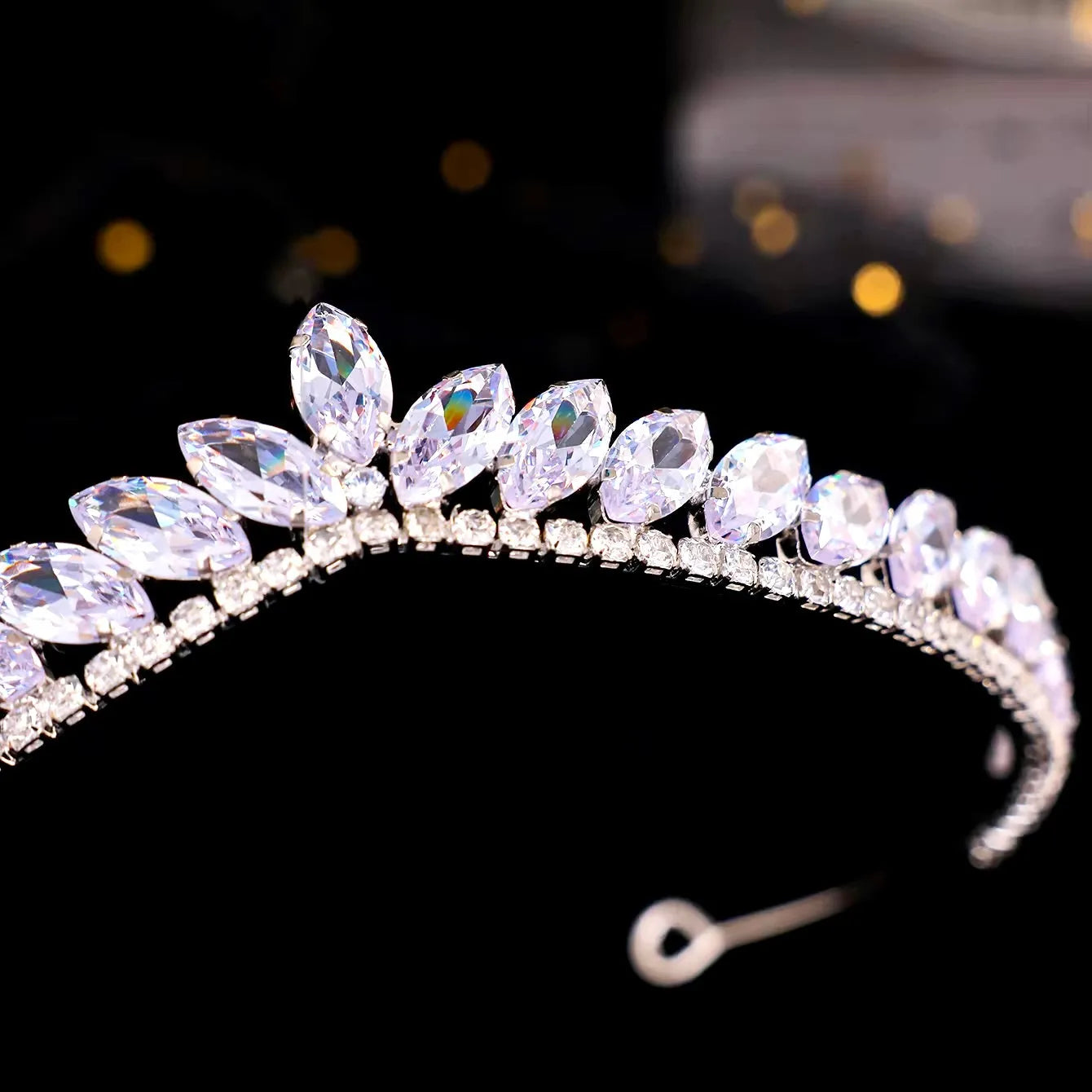 Mona - Delicate Wedding Cubic Zirconia Tiara