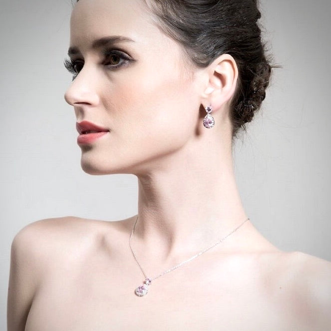 Juliana - Cubic Zirconia Bridal Jewelry Set - Available in Silver, Rose Gold and Yellow Gold