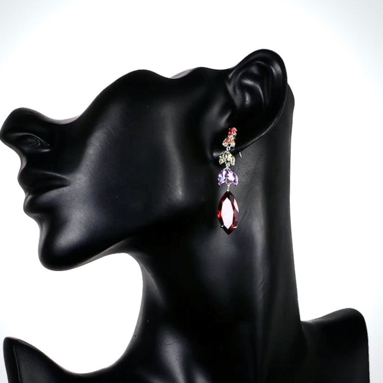 Eva - Pastel Cubic Zirconia Earrings