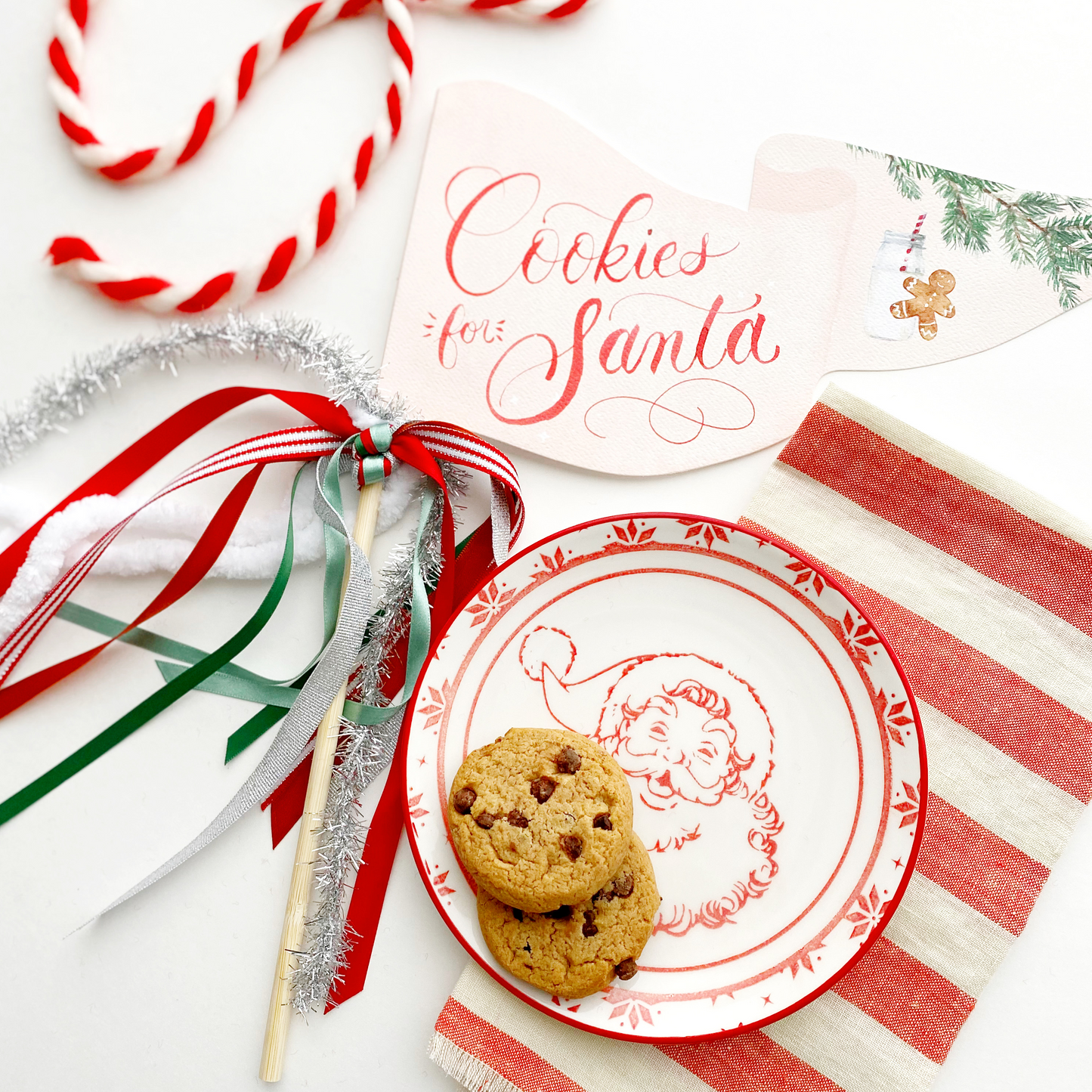 Cookies for Santa Party Pennant
