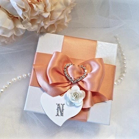 Lotus - Cubic Zirconia Bridal Necklace and Earrings Set - Available in Silver and Rose Gold