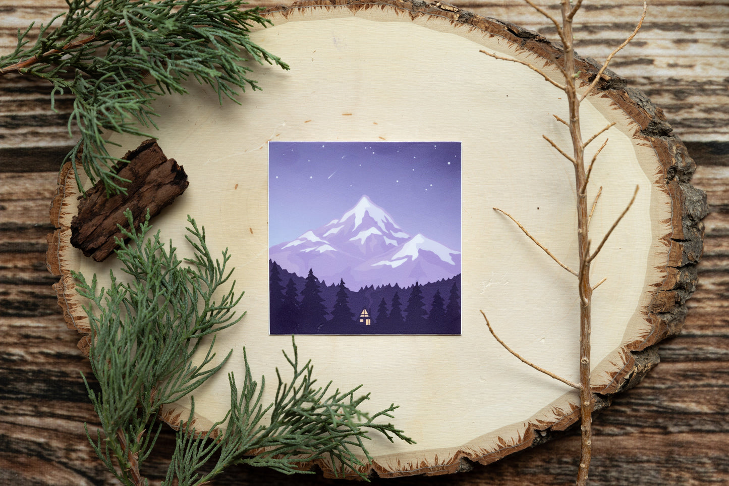 Cozy Retreat Sticker