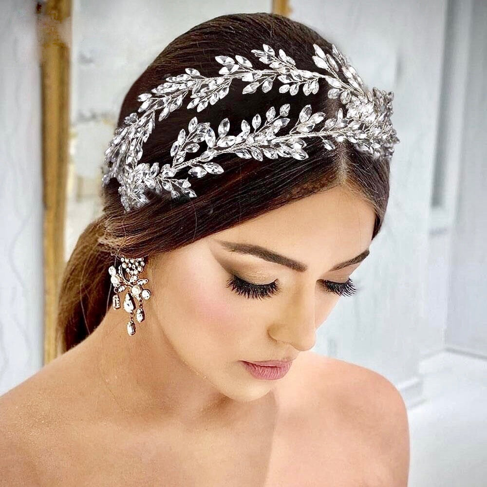 Monterra - Silver Crystal Bridal Hair Accessory