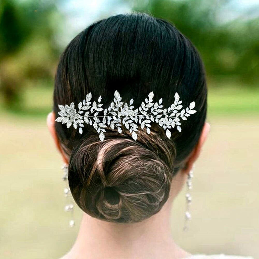 Beatrix - Silver Cubic Zirconia Bridal Headdress