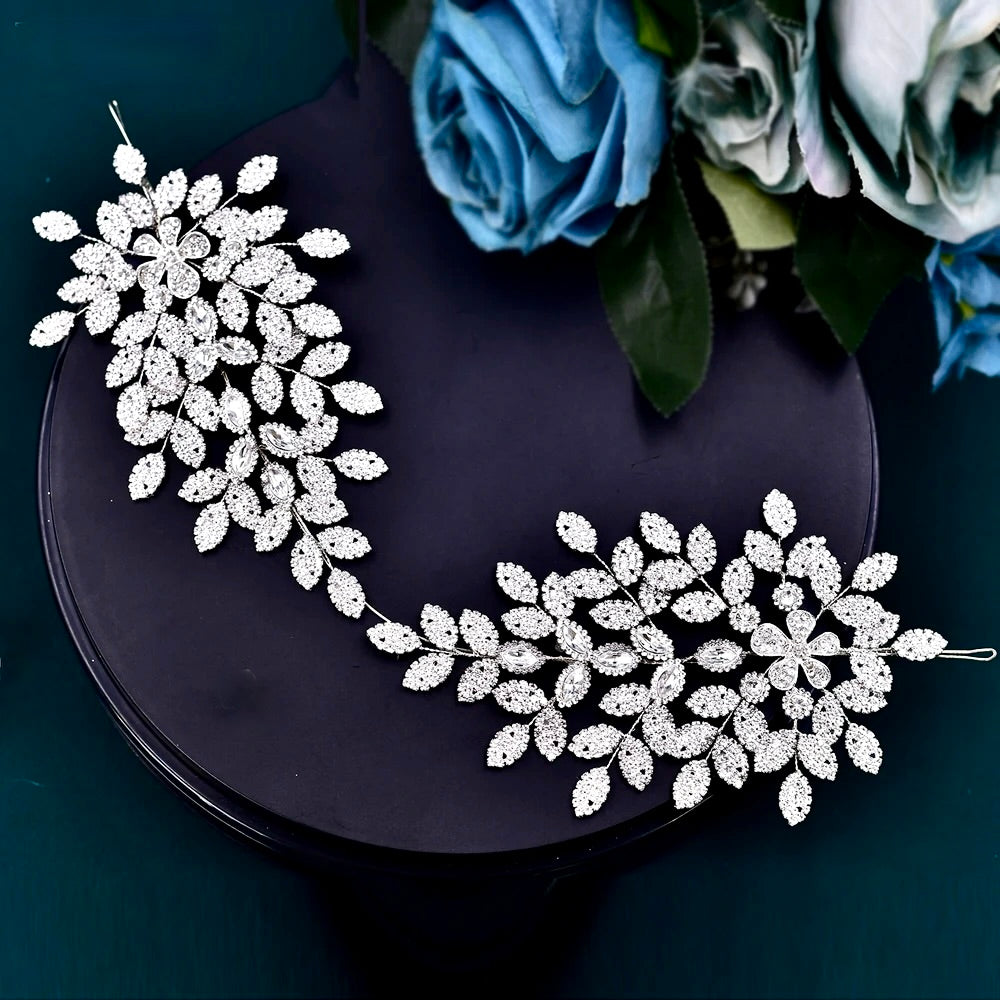 Cosette - Silver Crystal Bridal Headdress