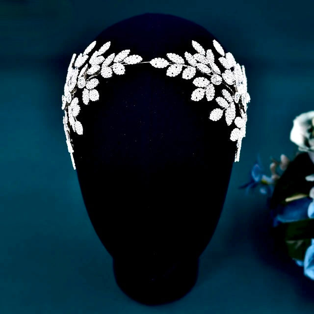 Cosette - Silver Crystal Bridal Headdress