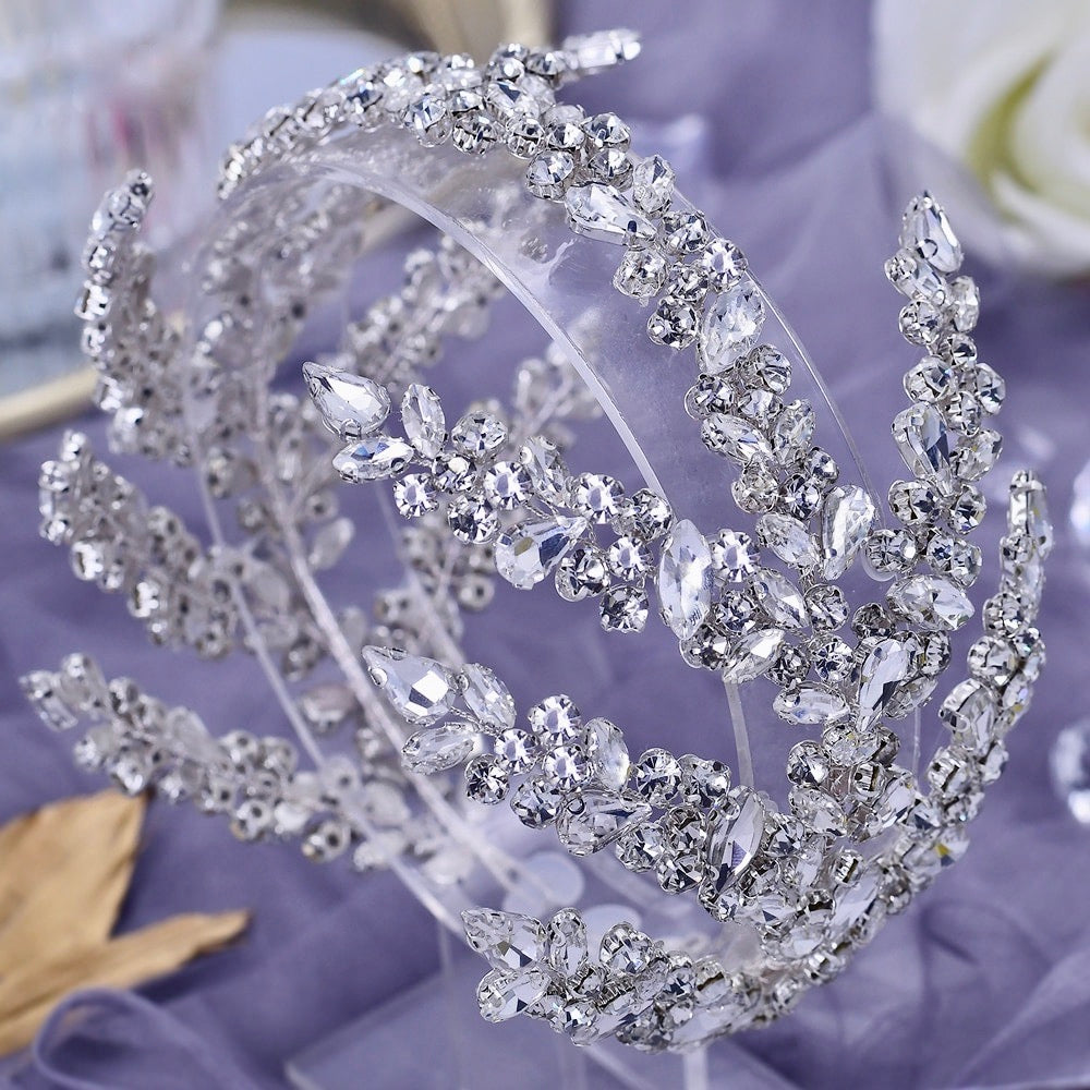 Argentina - Silver Crystal Bridal Headdress