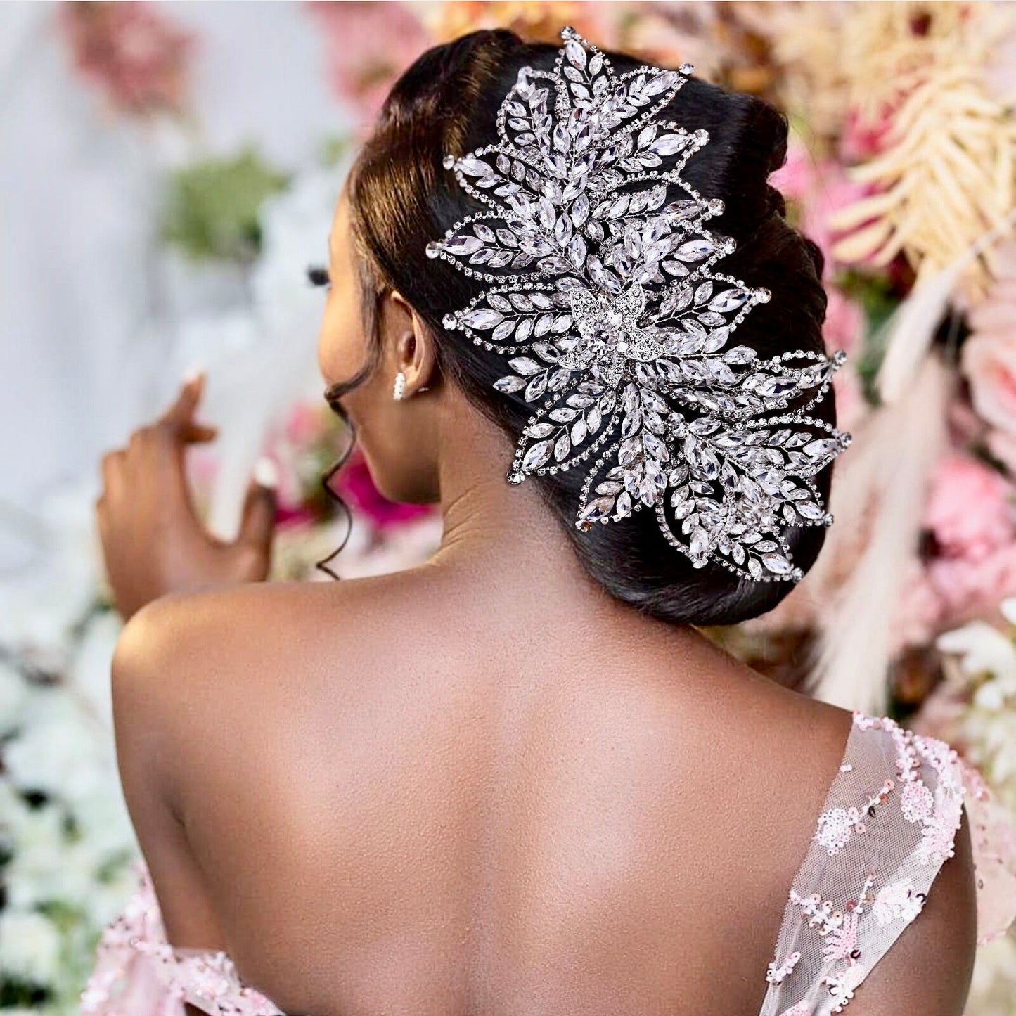 Zenaida - Silver Crystal Bridal Headdress