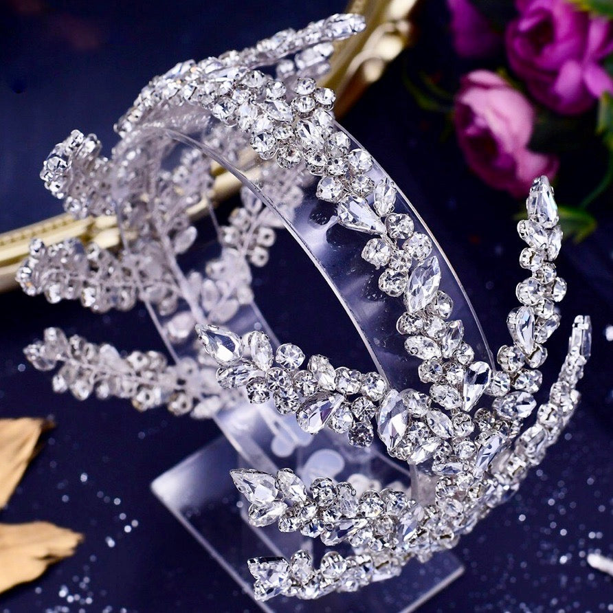 Argentina - Silver Crystal Bridal Headdress