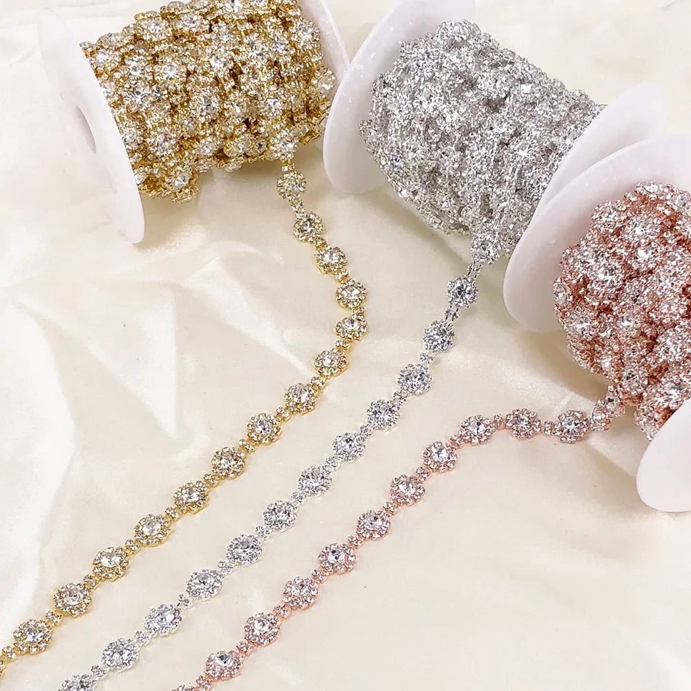 Soleil - Crystal Bridal Belt - available in Silver, Rose Gold and Yellow Gold