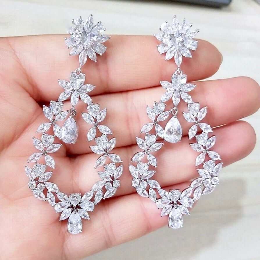 Addison - Cubic Zirconia Bridal Earrings