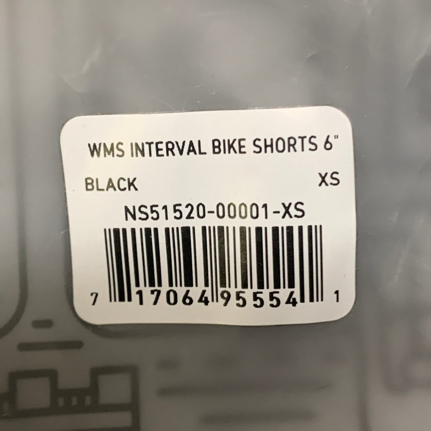 NATHAN Interval 6" Inseam Bike Short Women's Black Size XS NS51520-00001-XS