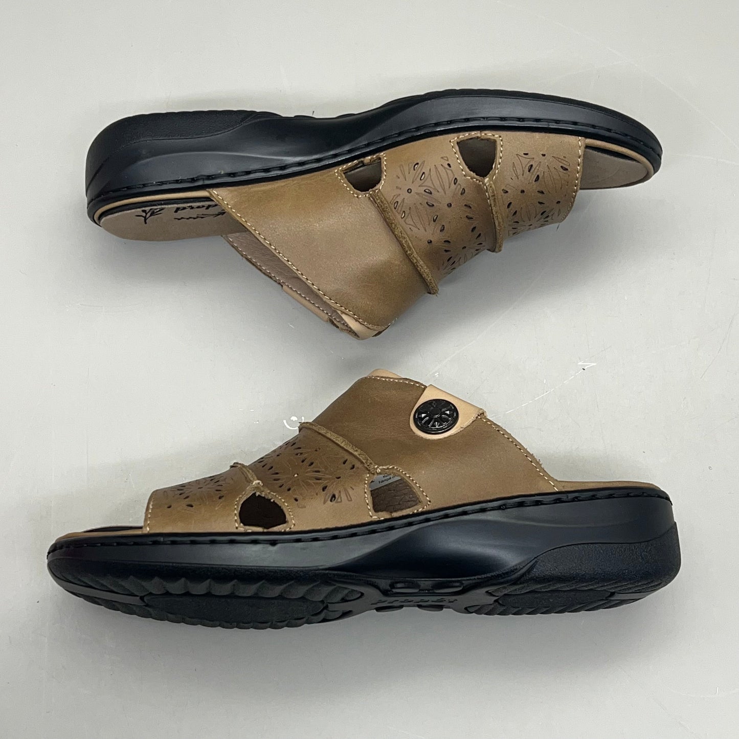 PROPET Gertie Supportive Sandal Orthotic Women's Sz 10 Width W(D) Beige WSO041L