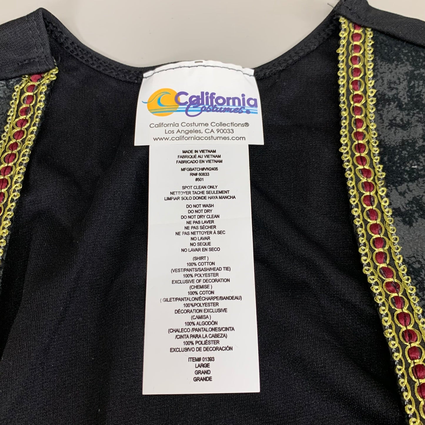 CALIFORNIA COSTUMES Women's Brazen Buccaneer Costume Sz-L Multicolor 01393
