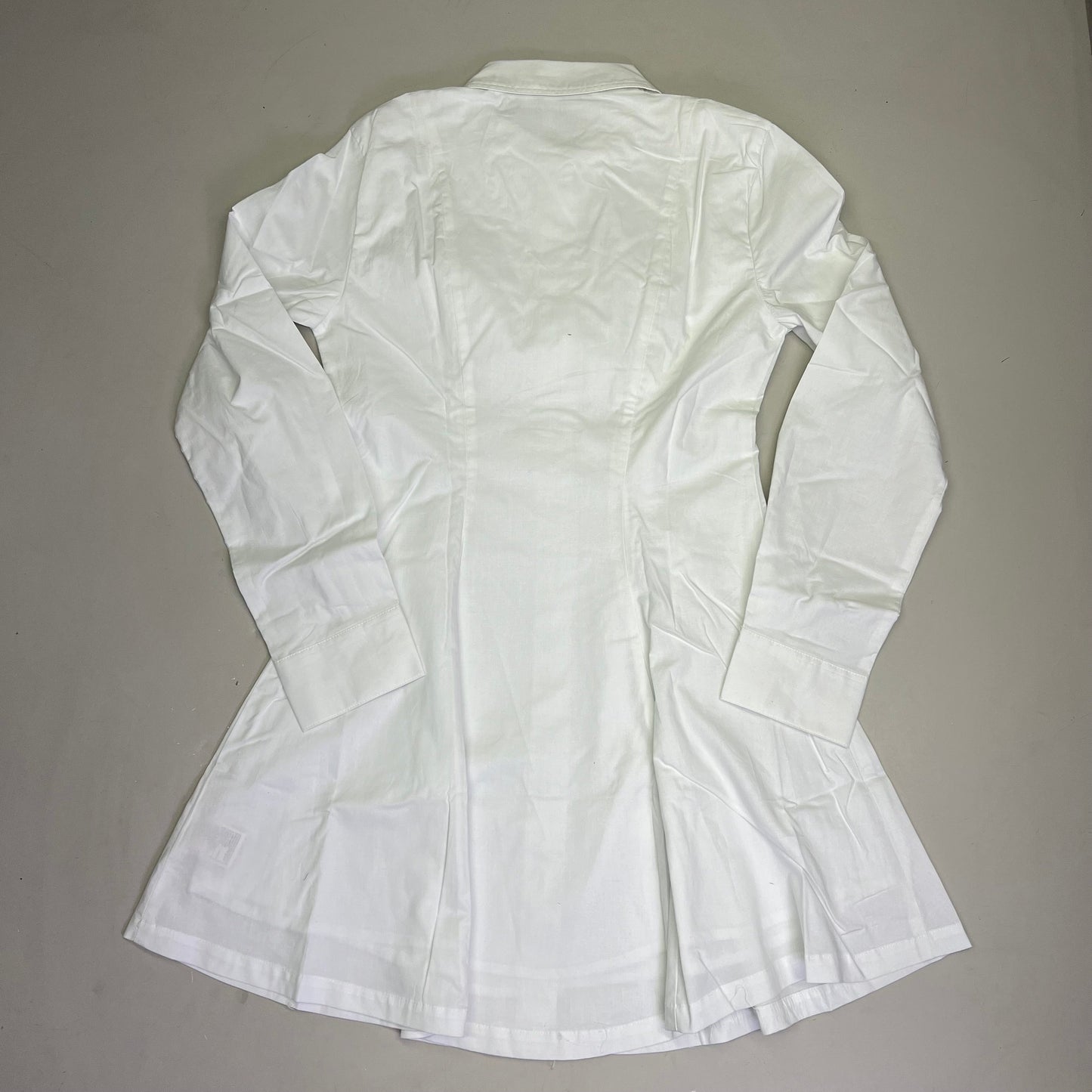 STEVE MADDEN Fit & Flare Shirt Dress Long Sleeve Button Cuff Women's Sz XS Cloud