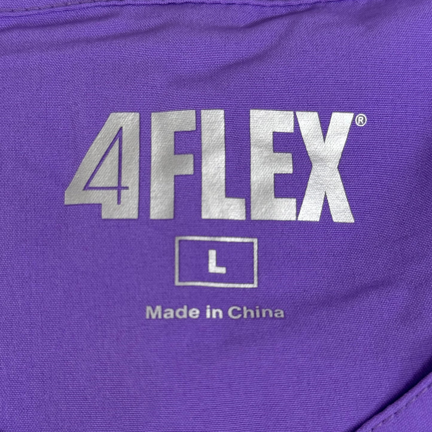 GREEN TOWN 4 Flex Scrubs Jumpsuit Cinch In Waist Women's Sz L Ultra Violet GFX-023AST