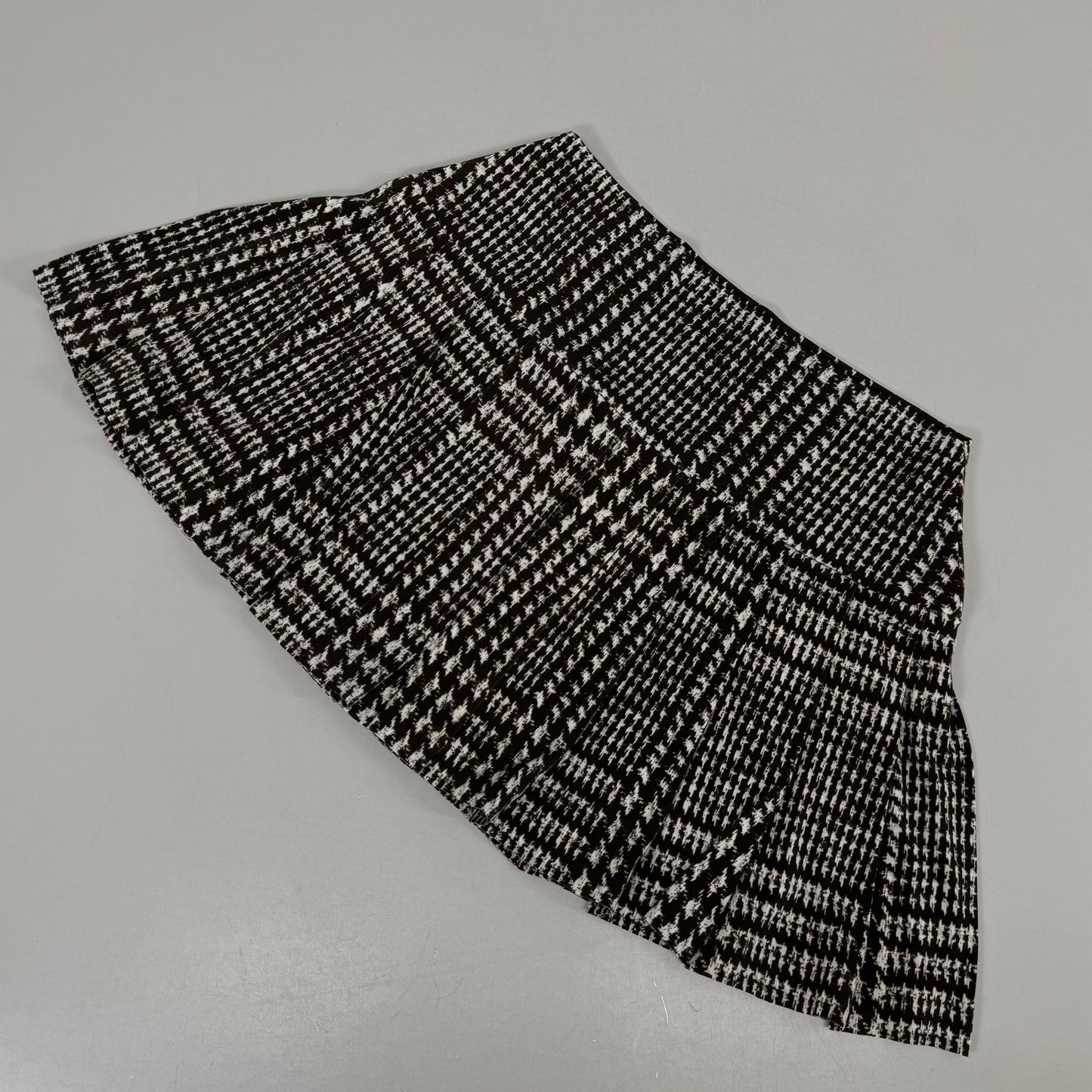 NORMA KAMALI Silky Jersey Pleated Micro Skirt Unlined Women's Sz S/32 Chocolate
