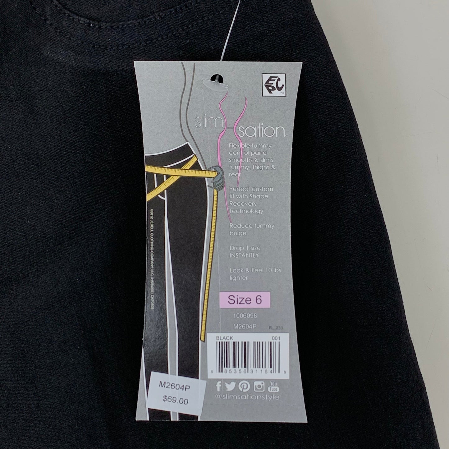 MULTIPLES Narrow Leg Pant Petite Women's Sz 6 Black M2604P