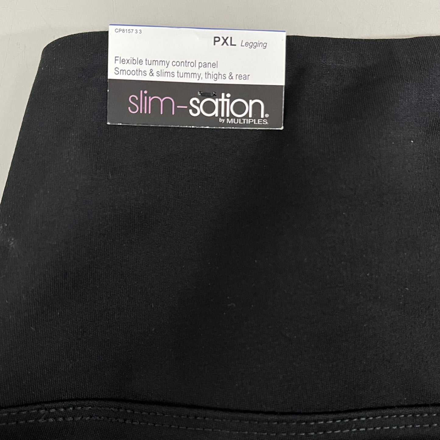 MULTIPLES Legging Petite Women's Sz PXL Black M9031P