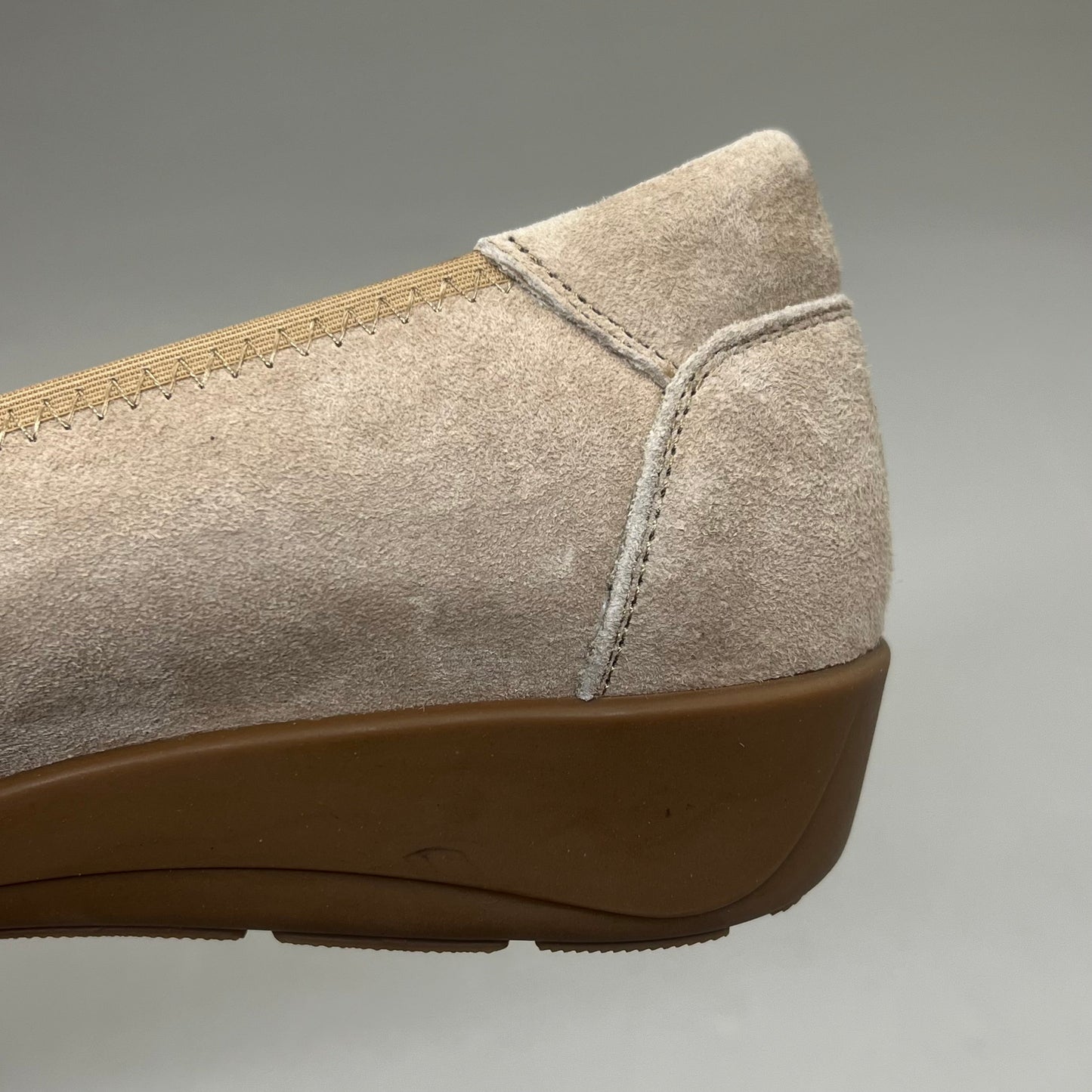 PROPET Yara Slip-On Orthotic Comfort Women's Sz 8.5 M(B) Natural Buff Suede WCX004L