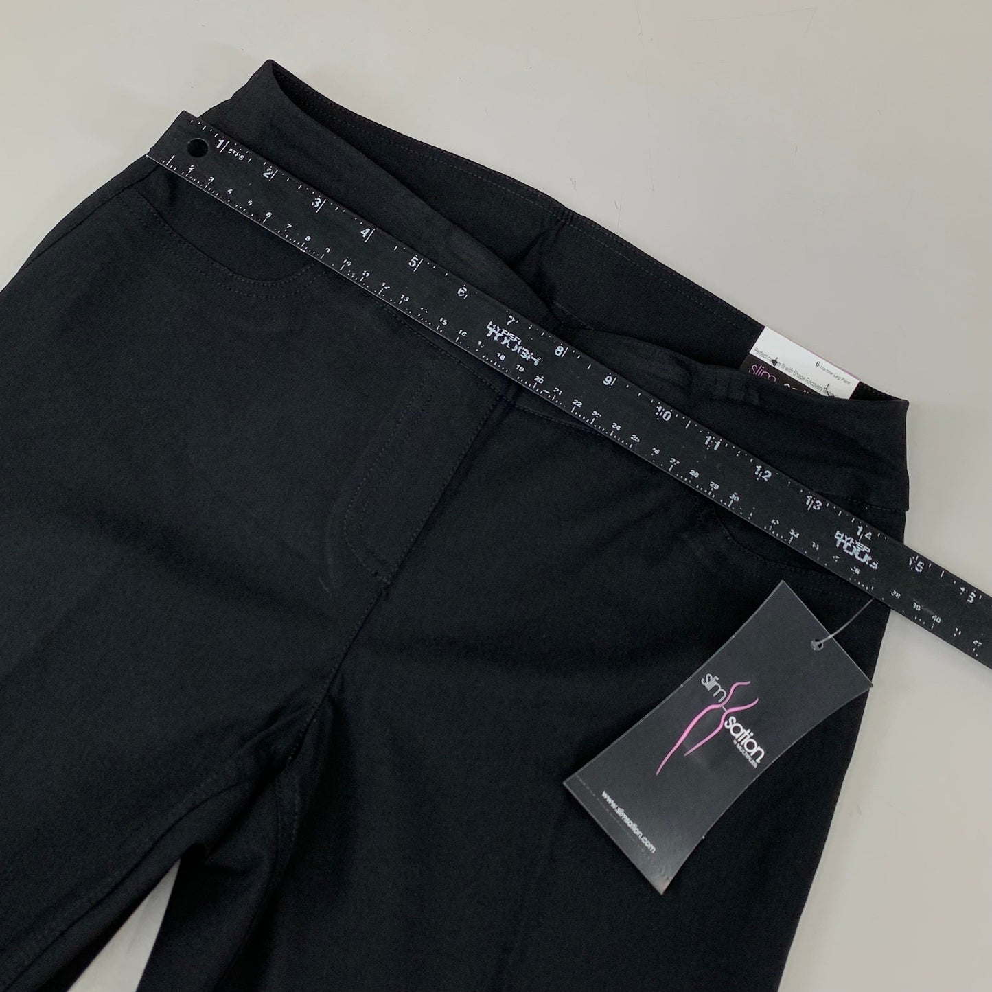 MULTIPLES Narrow Leg Pant Petite Women's Sz 6 Black M2604P