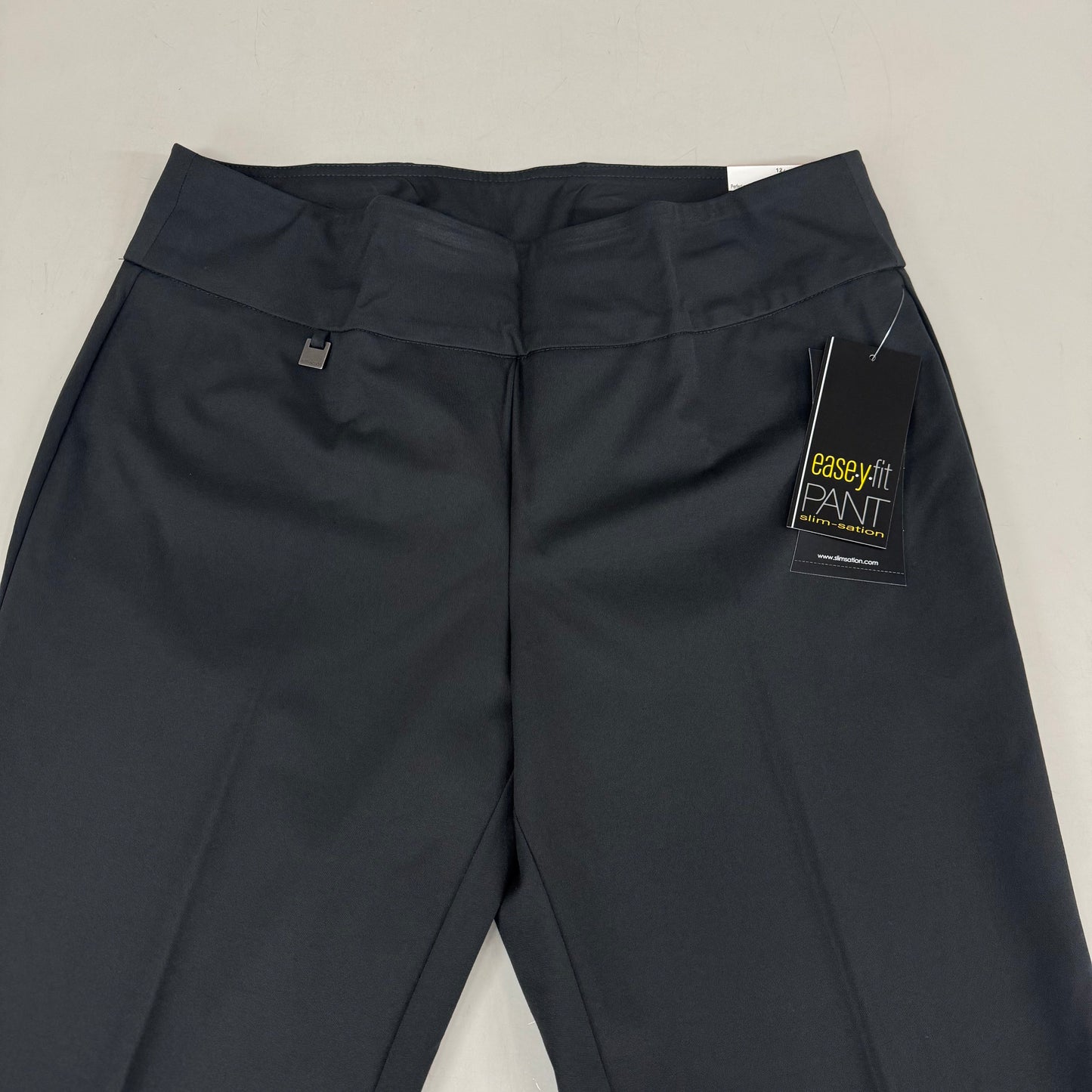 MULTIPLES Woven Ankle Pants Petite Women's Sz 12 Intgry M2623P